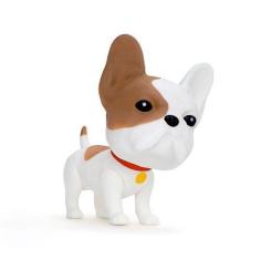 Imagem de Boneco Bulldog Cachorro Eddie 15cm Buldogue Puppie Realista Em Vinil M