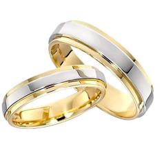 Imagem de MuYiYi11 Anel simples para casais, anel de noivado feminino de aço de titânio com joias