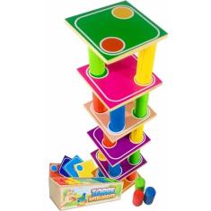 Imagem de Brinquedo educativo em madeira torre inteligente premium