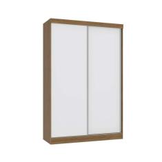 Imagem de Guarda Roupa 2 Portas de Correr e 2 Gavetas N571 Nogueira/Branco - Kappesberg