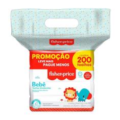 Imagem de Toalha Umedecida Fisher Price com Perfume 200 Unidades