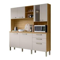 Imagem de Armário de Cozinha Compacta 6 Portas e 3 Gavetas 182 cm Megan Freijó/S