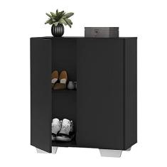 Imagem de Sapateira 2 Portas Nina Multimóveis V6010 Preta/branca