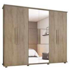 Imagem de Guarda Roupa Casal Canadá 6 Portas Com Espelho 4 Gavetas Niágara - Rv