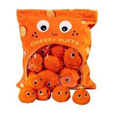 Imagem de Bolas de brinquedo de pelúcia CAVZCBTY Cheesy Puffs (6 bolas)