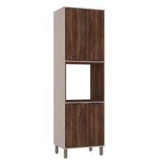 Imagem de Paneleiro Torre Quente 70cm 4 Portas e Espaço para Forno ou Micro - ondas Stylo Luciane Móveis