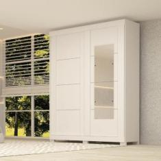 Imagem de Guarda Roupas Solteiro 2 Portas 2 Gavetas Com Espelho Helena Acp - Acp