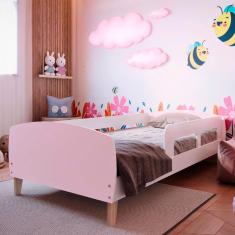 Imagem de Cama Infantil Jardim Rosa - Movelbras