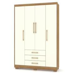 Imagem de Guarda Roupa Espanha 4 Portas Nature Champanhe Vila Rica
