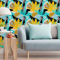 Imagem de Papel De Parede Adesivo Tropical N013062 Rolo 0,58X3M