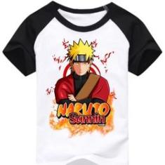 Imagem de Camiseta Raglan infantil Naruto Sannin - Mangas 