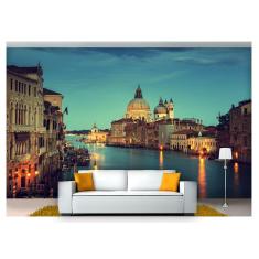 Imagem de Papel De Parede Cidade Veneza Gondola 3D Ncd181