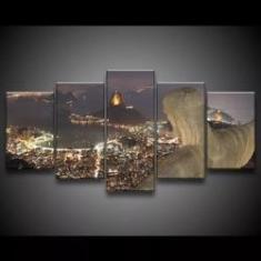 Imagem de Quadro Decorativo 129x63 Sala Quarto Cristo Rio De Janeiro 1