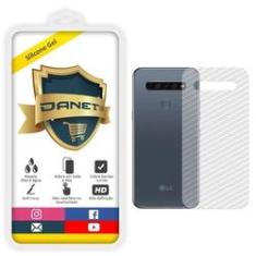 Imagem de Película De Gel Traseira Fibra Carbono Lg K41s com Tela 6.55" Proteção Que Adere E Cobre Toda A Parte Traseira do Aparel