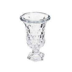 Imagem de VASO C/PÉ DE VIDRO DIAMOND 15x24cm