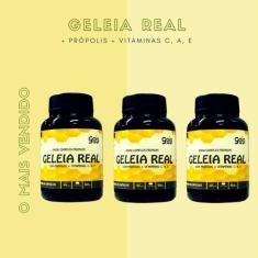 Imagem de Geleia Real Liofilizada Com Própolis E Vitaminas 180 Cps - Para Imunid
