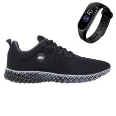 Imagem de Tênis Masculino Esportivo Academia Caminhada Solado 4D Degradê + Relógio-Masculino