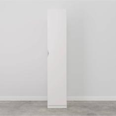 Imagem de Guarda Roupa Hera 1 Porta 4 Gavetas 1 Cabideiro CabeCasa MadeiraMadeira Branco Geada/Cinza