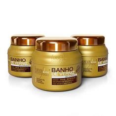 Imagem de Combo Com 3 Máscaras Banho De Verniz Forever Liss 250G