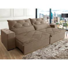 Imagem de Sofá Lisboa 2,90 Mts Pluma Castor - Sofá Casa