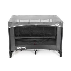 Imagem de Berço Portátil Cercadinho com Mosqueteiro Ninar Cinza Tutti Baby