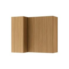 Imagem de Armário Aéreo P- Cozinha Rainha Canto C- 2portas 92 Cm Nature - Nesher