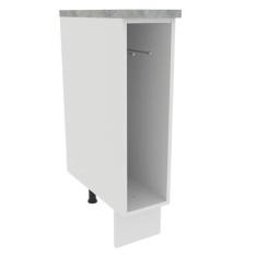 Imagem de Balcão Porta-Pano Madesa para Cozinhas Lux, Glamy e Stella 20 x 60 cm (Sem Tampo) - Branco