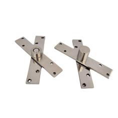 Imagem de Dobradiça Pino Porta Pivotante Inox 304 Polido Até 450 Kg