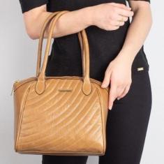 Imagem de Bolsa de couro com matelassê Rebeca-Feminino