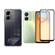 Imagem de Capa Case Capinha E Película 3D 9D Protetora P/ 13C - Phone Palace