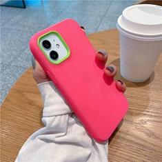 Imagem de Capa de telefone à prova de choque para iPhone 13 12 11 Pro Max XR XS Max X 7 8 Plus Candy Color Soft Silicone Capa Traseira, T4, Para iPhone XR