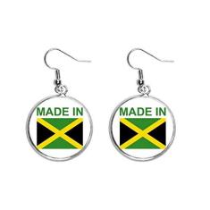 Imagem de Brincos de prata feitos na Jamaica Country Love Ear pendentes joia feminina