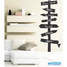 Imagem de Adesivo Decorativo De Parede Lousa De Setas Para Localizacao