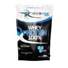 Imagem de Whey Protein 100% Refil (2,1Kg) - Sabor: Morango - Health Time Nutriti