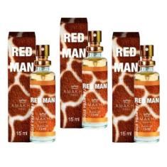 Imagem de Kit 3 Perfume Red Men Masculino Amakha Paris Bolso Bolsa