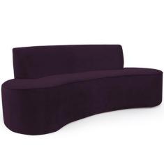 Imagem de Sofá 03 Lugares 150cm Mônaco Veludo Roxo - Nexta Casa