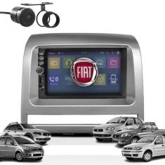 Imagem de Kit Central Multimídia Moldura 2 Din Mp5 Bt Espelha Dvd Fiat Palio Str