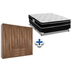Imagem de Cama Box Casal + Colchão Physical Ortobom + Guarda Roupa Master 8.6 Demolição