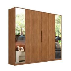 Imagem de Guarda-Roupa Casal com 2 Espelhos Atrice 6 PT 6 GV Amêndola - Demóbile