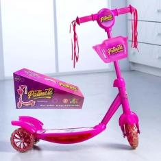 Imagem de Patinete Infantil 3 Rodas Musical Luzes E Cesto - mk
