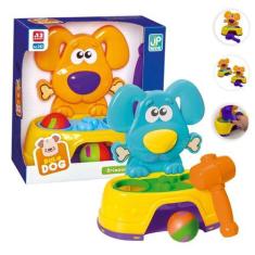 Imagem de Brinquedo Bate Dog com 2 Bolinhas e Martelo Educativo - Compre Já Fáci
