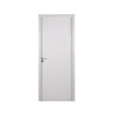 Imagem de Kit Porta de Madeira Lisa 215x64cm com Batente de MDF Ultra 12cm Melamínico MGM Branco
