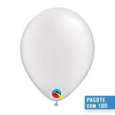Imagem de Balão De Látex Branco Perolado 5 Polegadas - Pc 100un - Qualatex #43597