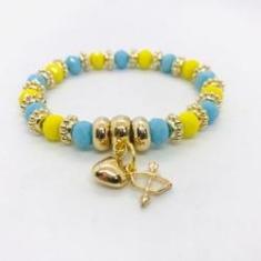 Imagem de Pulseira Logunedê cristal e silicone