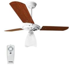 Imagem de Ventilador De Teto Com Controle Remoto Yris 150W E 180W Branco Pás Mog