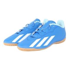 Imagem de Chuteira Futsal Adidas X Crazyfast Infantil - Azul e Branco