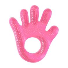 Imagem de Mordedor Gelado para Bebê Pais e Filhos Água Mãozinha Rosa