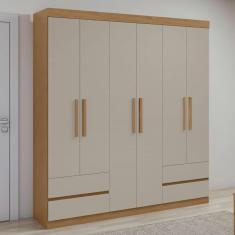Imagem de Guarda-roupa 6 Portas 4 Gavetas Zeus