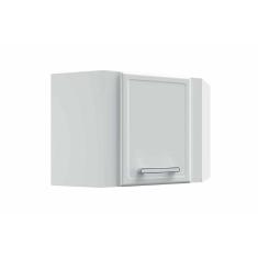 Imagem de Armário Aéreo p- Cozinha Canto Oblíquo Gourmet 7013 c- 1 Porta 68cm Branco - Bertolini
