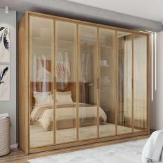 Imagem de guarda-roupa casal com espelho reflecta reflex 6 pt 4 gv buriti